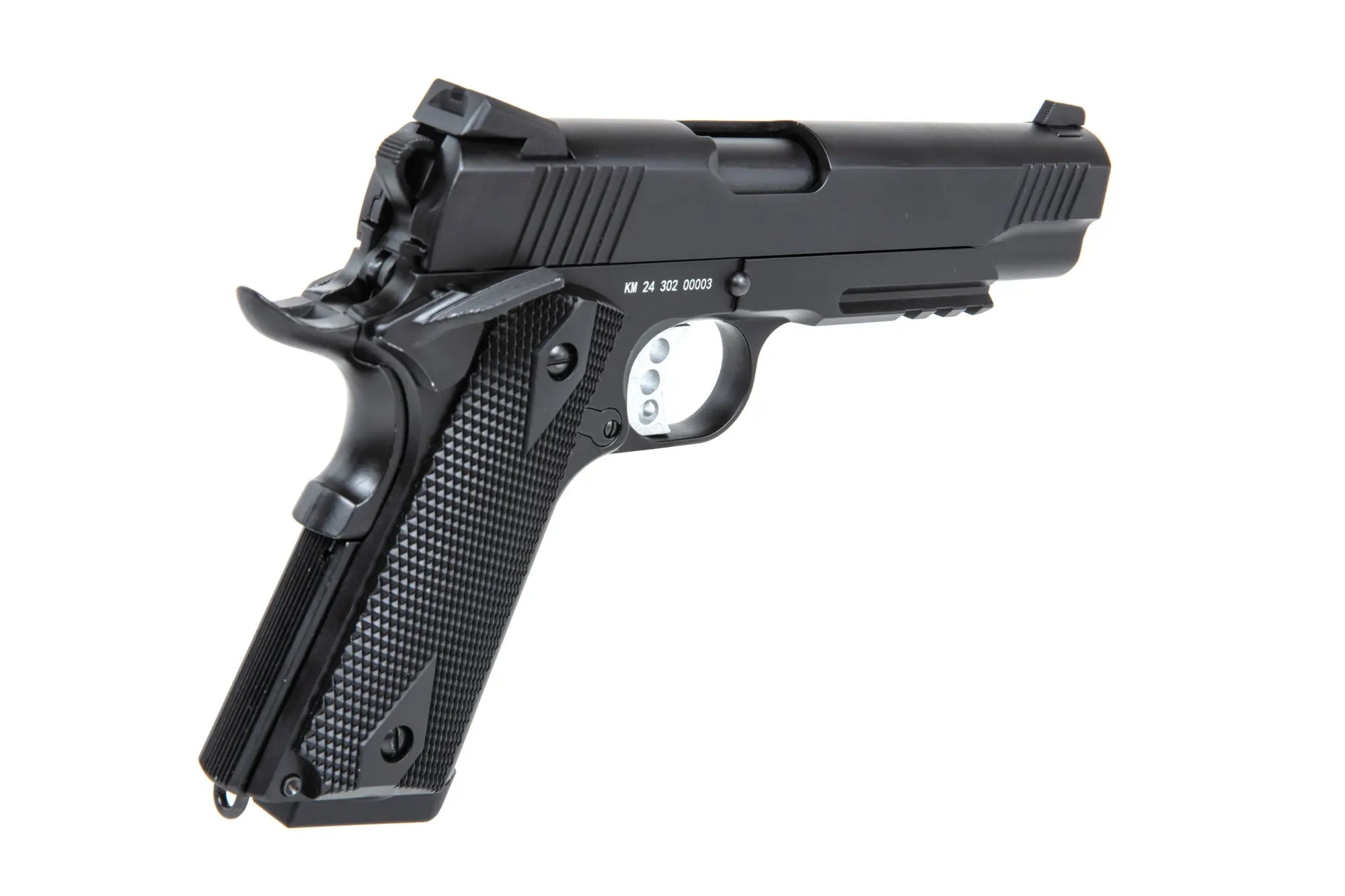 Double Bell M1911 302 Black pistol replica-6