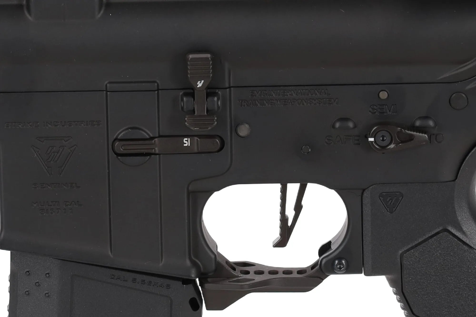 King Arms x Strike Industries Sentinel GRIDLOK® 11" Aster SE ETU Black/Blue airsoft Carbine-9
