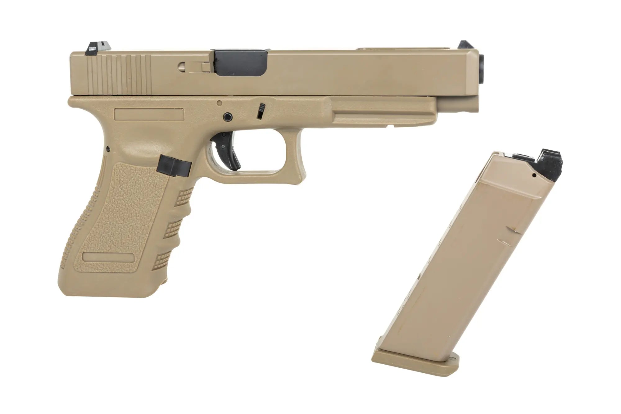 E&amp;C EC-1201 Tan airsoft pistol-7