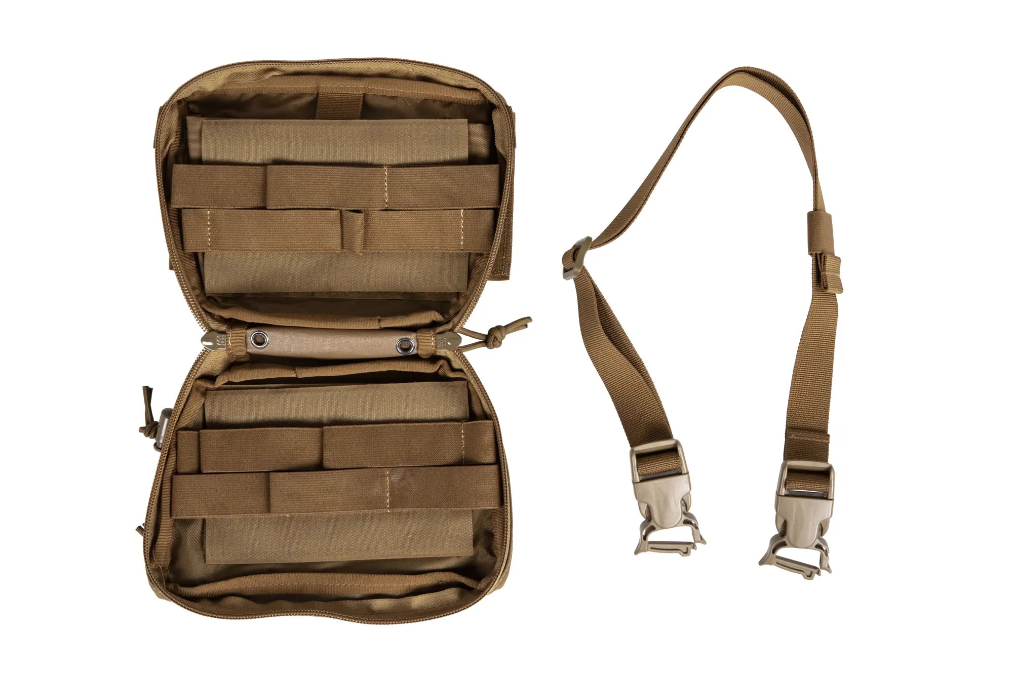 Suspended tactical pocket with QR buckle Wosport Coyote Brown-3