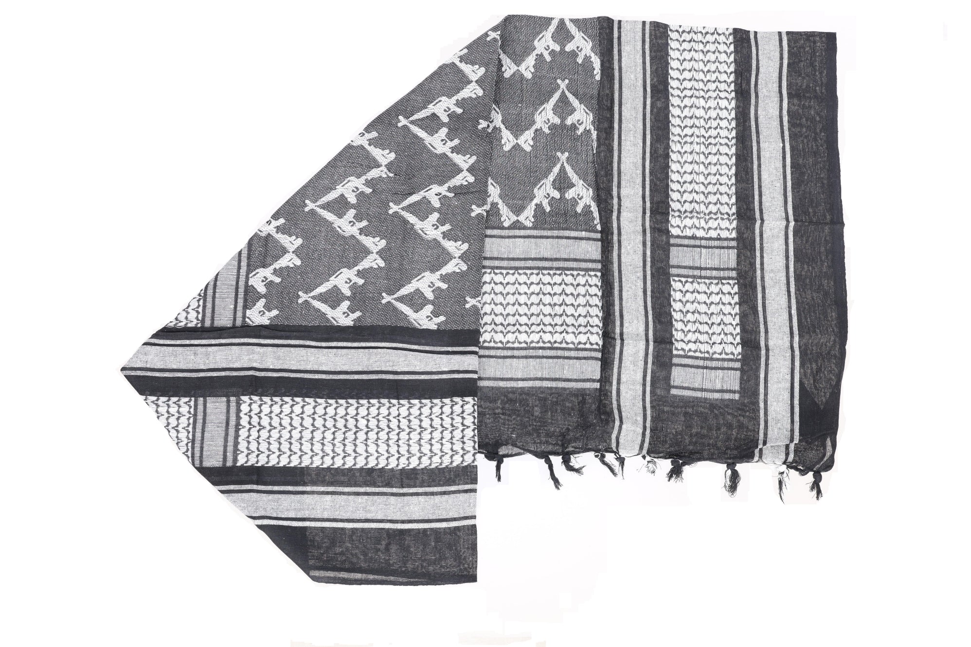 Specna Arms Shemagh Double Gun Sling Black and White-1
