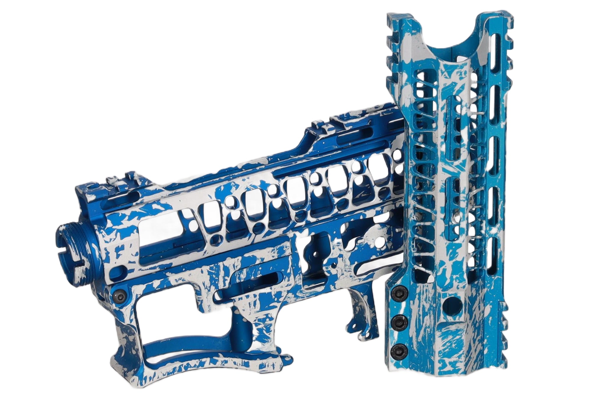 Specna Arms x Mancraft CNC Speedsoft Splash Anodised kit for M4/M16 replicas Blue-6