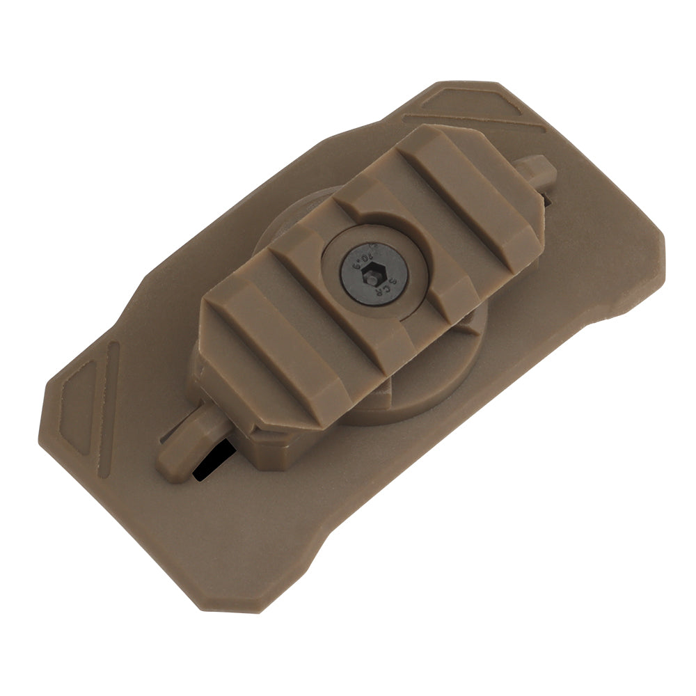 Universal flashlight mount for Wosport Tan helmet-4