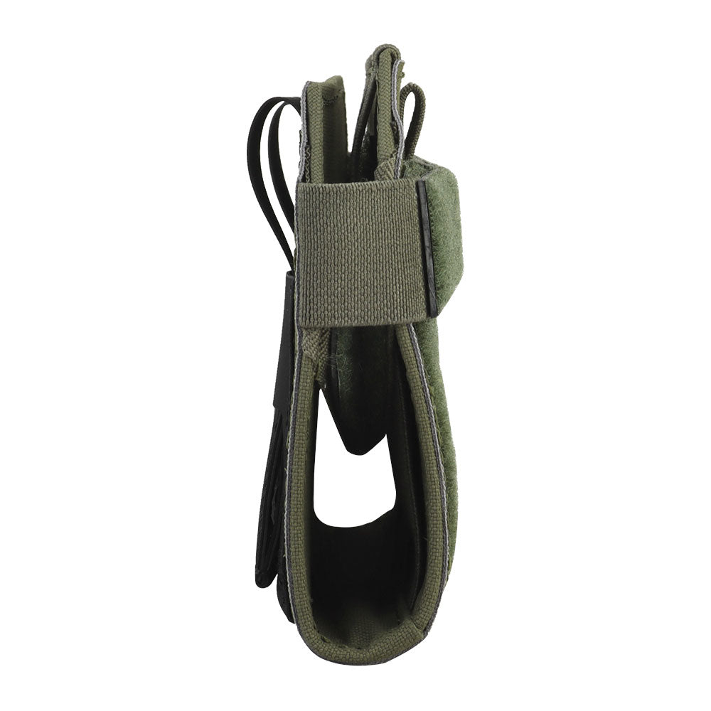 Wosport Tactical Phone Pouch in Ranger Green with a foldable handle-3