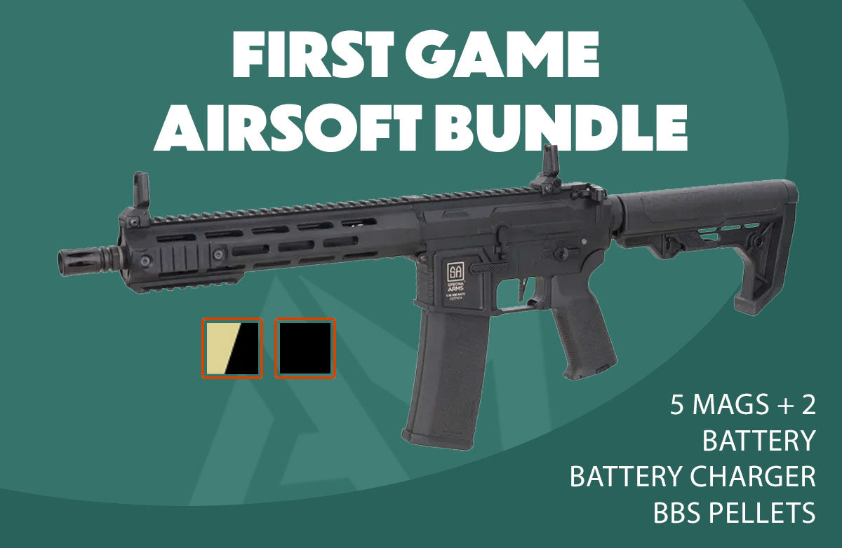 Specna Arms SA-F03 FLEX Gen.2 First Game Airsoft Bundle - Rifle, Charger, Battery and BBs