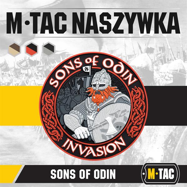 M-Tac patch Sons of Odin 3D PVC black/red