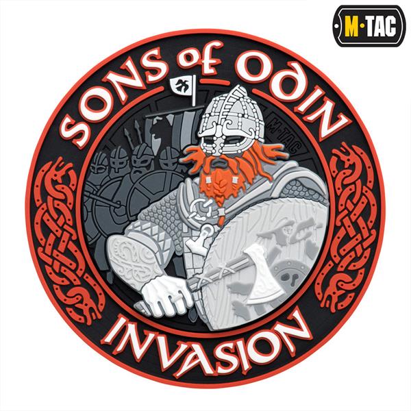 M-Tac patch Sons of Odin 3D PVC black/red