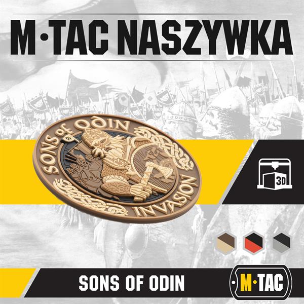 M-Tac patch Sons of Odin 3D PVC black/red