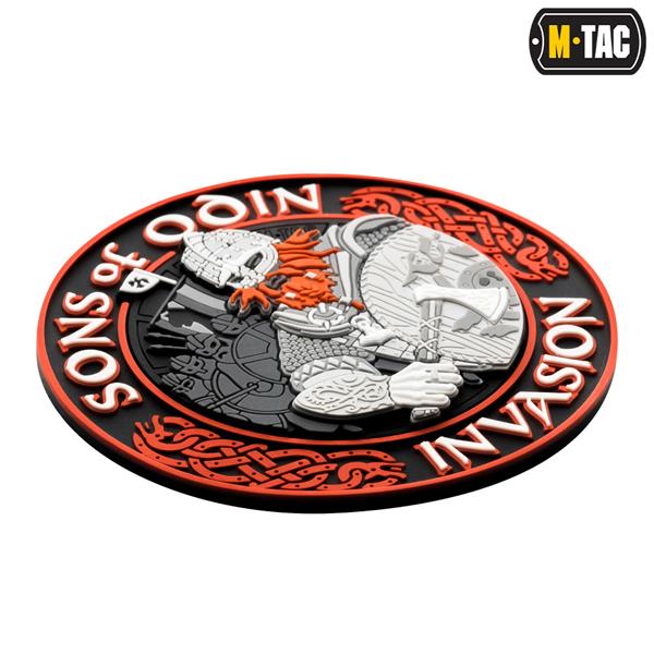 M-Tac patch Sons of Odin 3D PVC black/red