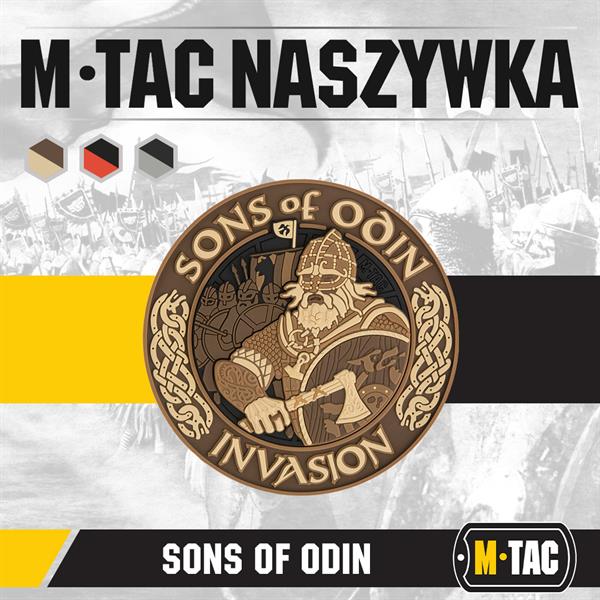 M-Tac patch Sons of Odin 3D PVC black/red