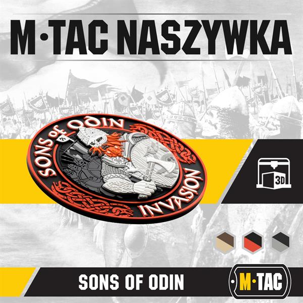 M-Tac patch Sons of Odin 3D PVC black/red