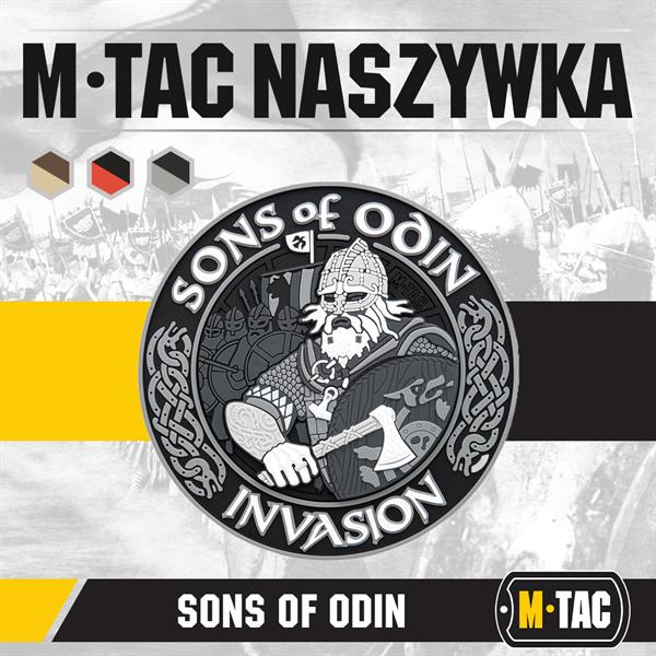 M-Tac patch Sons of Odin 3D PVC black/red