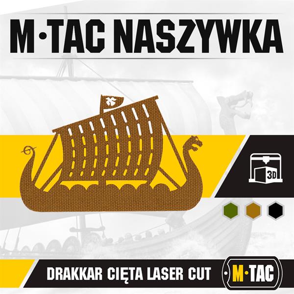 M-Tac patch Drakkar Laser Cut Black