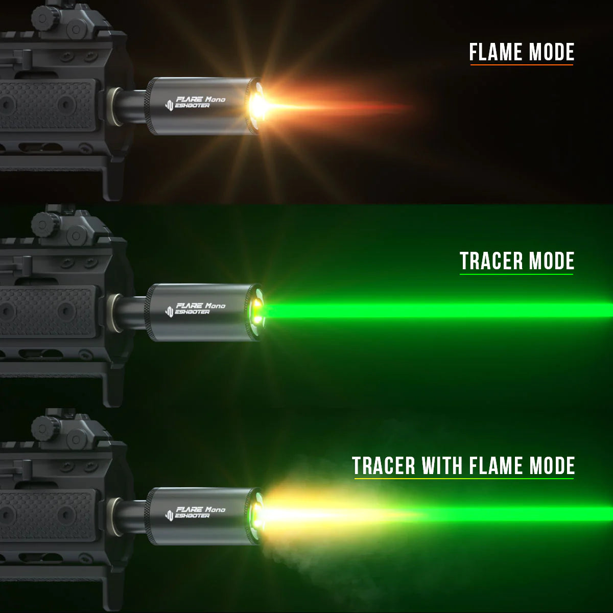 Tracer E-Shooter FLARE MONO Silencer