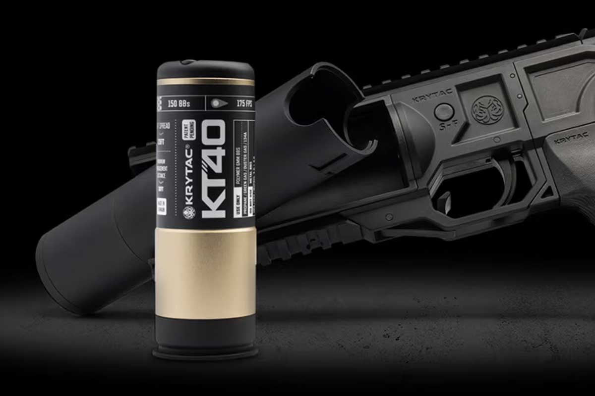 KRYTAC KT40 40mm Gas Grenade, 150 BBs - Gold