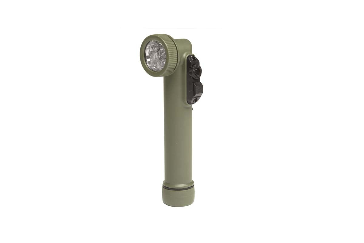 6 LED Anglehead flashlight - Olive