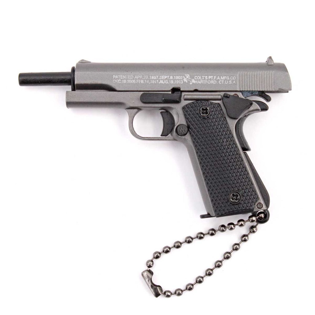 KEYCHAIN 1911 PISTOL 7CM GRAY