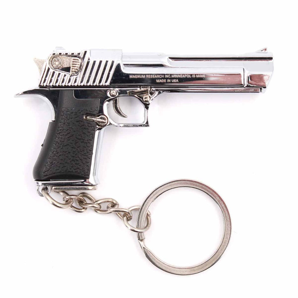 KEYCHAIN DESERT EAGLE PISTOL 6.6CM SILVER