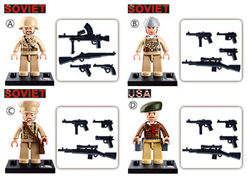 WWII Mini Figures - box of 60 - B0580