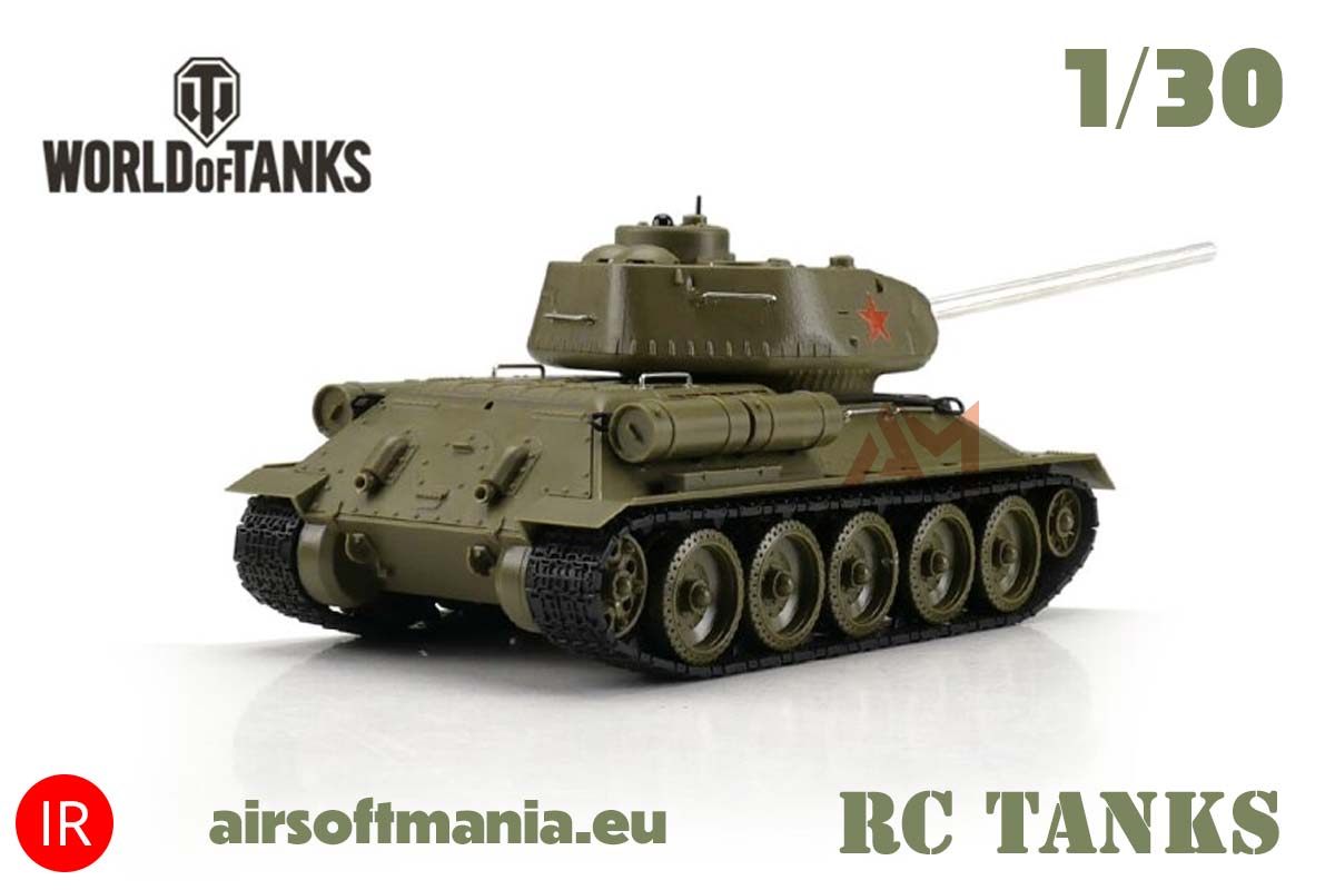 World of Tanks 1/30 RC Tiger I + T-34/85 IR