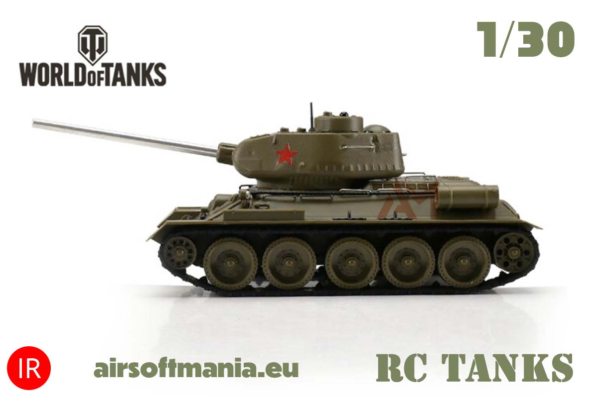 World of Tanks 1/30 RC Tiger I + T-34/85 IR