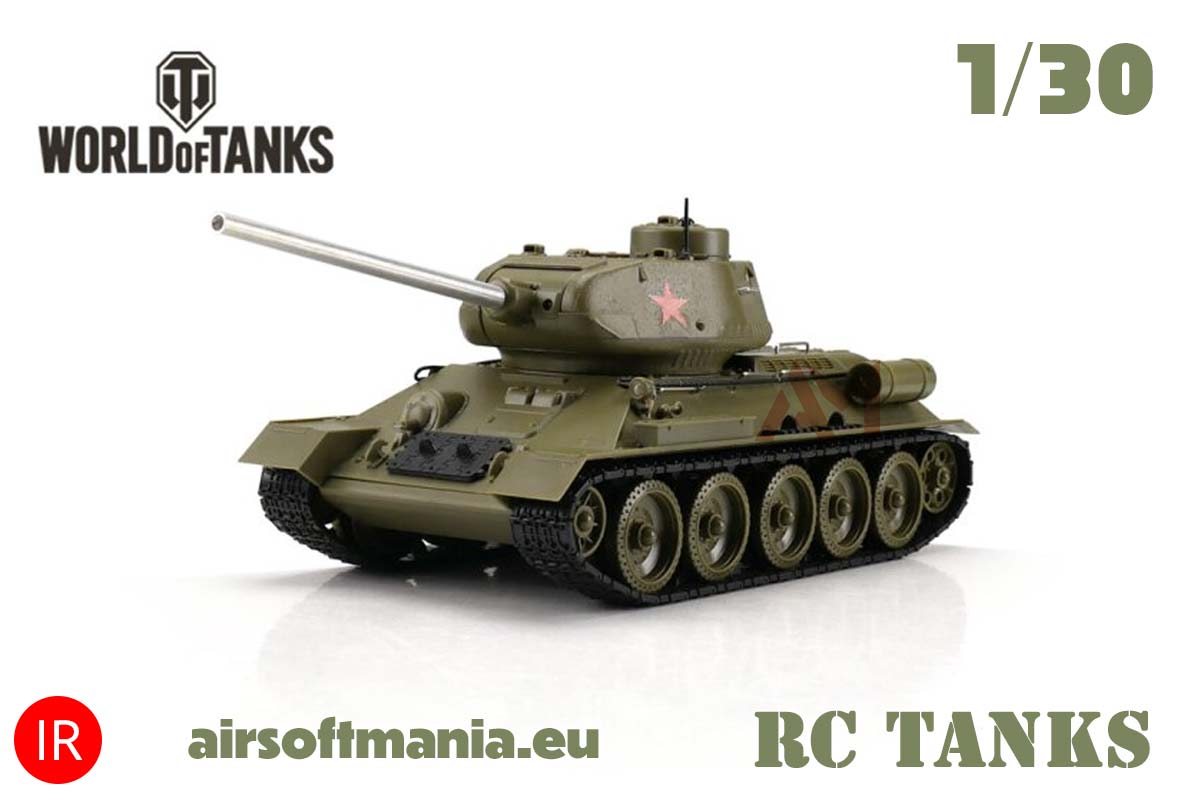 World of Tanks 1/30 RC Tiger I + T-34/85 IR