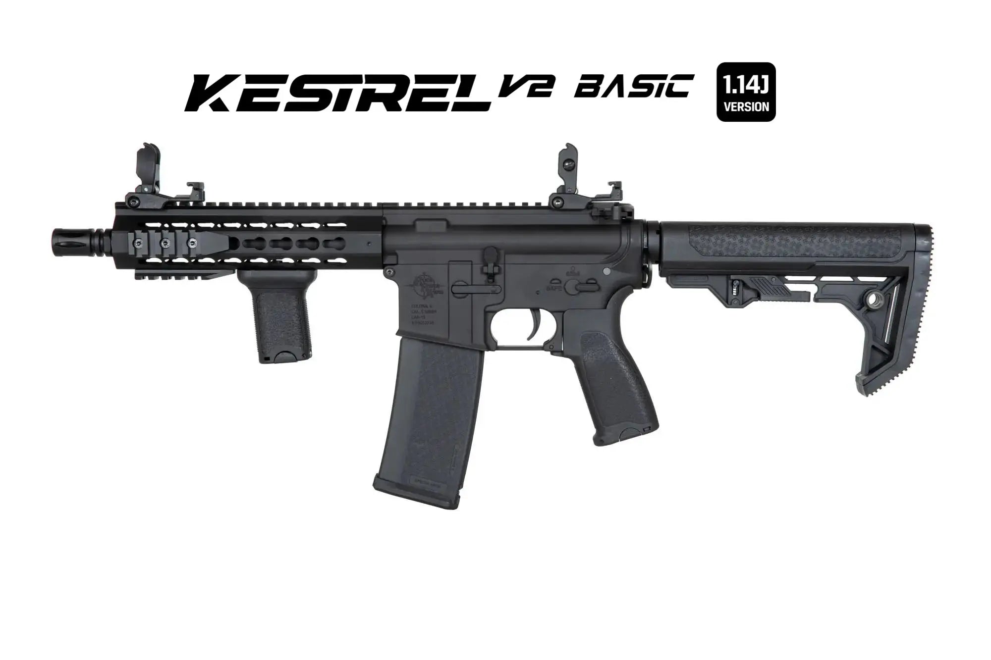 Specna Arms SA-E08 EDGE™ Kestrel™ ETU 1.14 J Light Ops Stock airsoft rifle Black-8