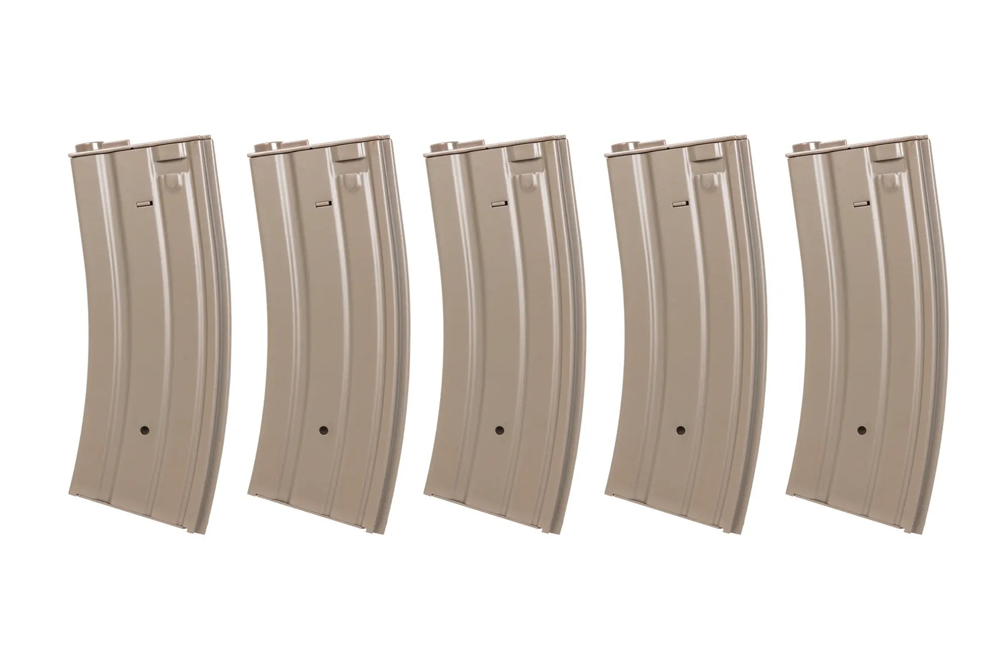 Set of 5 metal mid-cap magazines 120 rounds Dark Earth