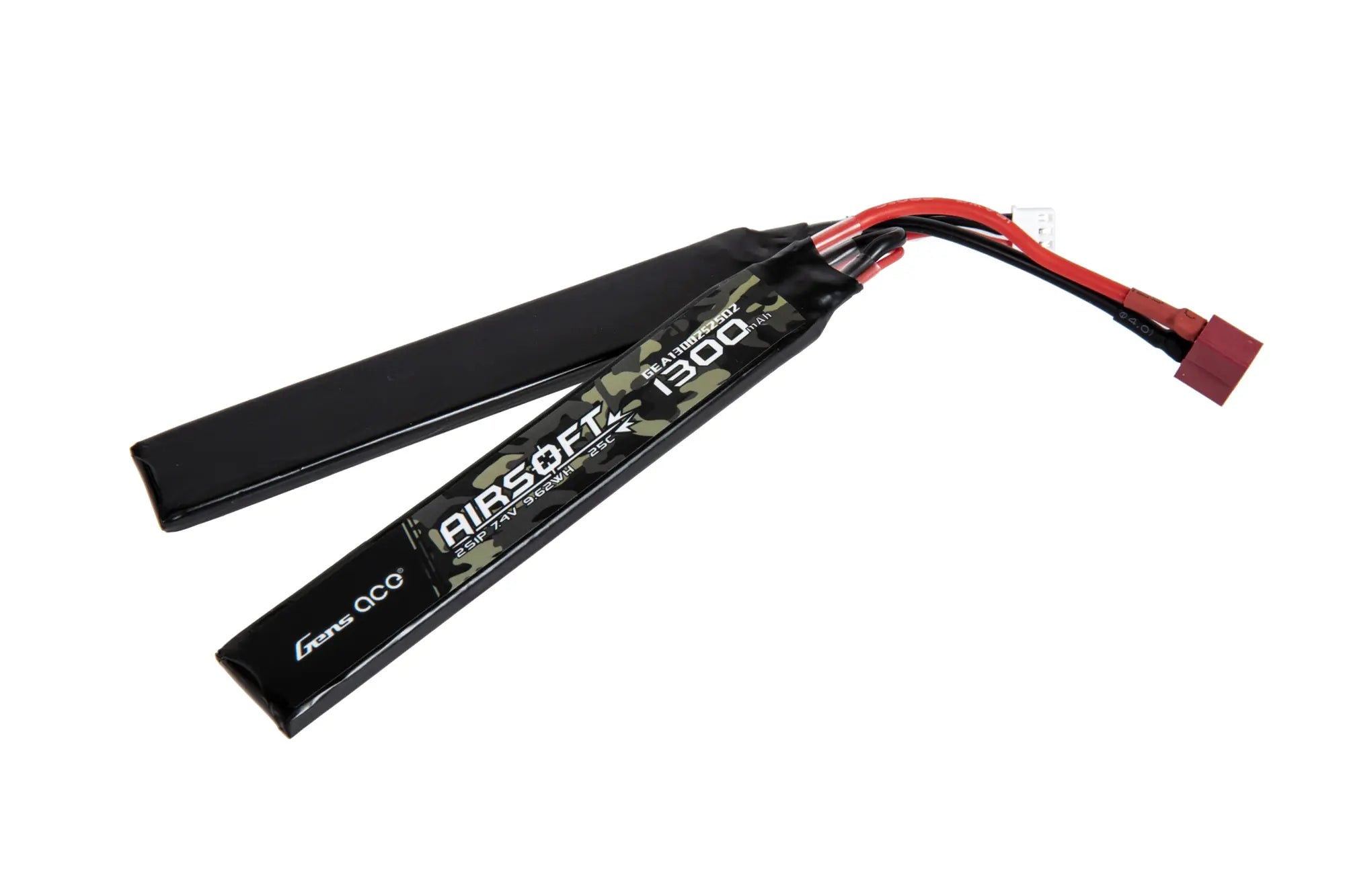 GensAce LiPo 25C 1300mAh 2S1P 7.4V Battery - 2 Modules