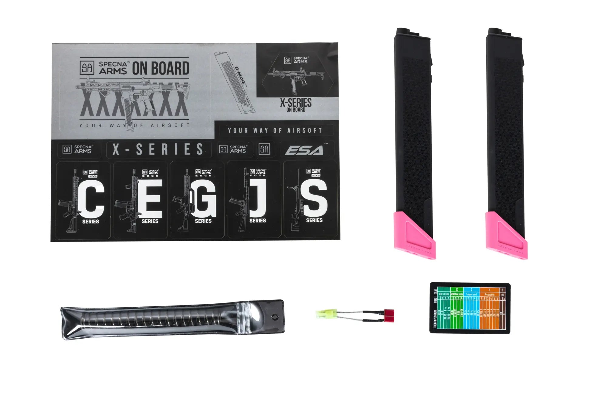 Specna Arms SA-FX01 FLEX™ BLDC™ HAL ETU Gen.2 Pink airsoft Carbine-9