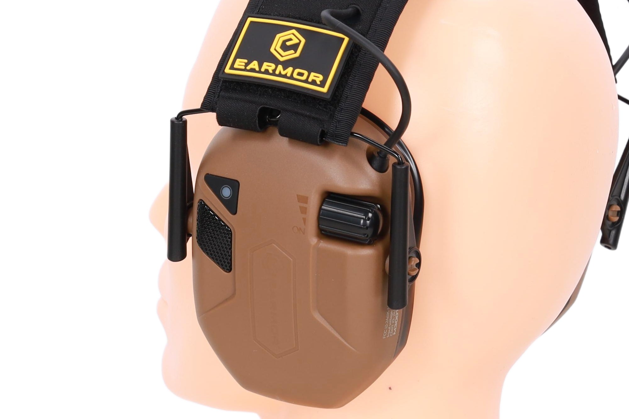 Earmor M300T Active Hearing Protectors - Coyote Brown-3