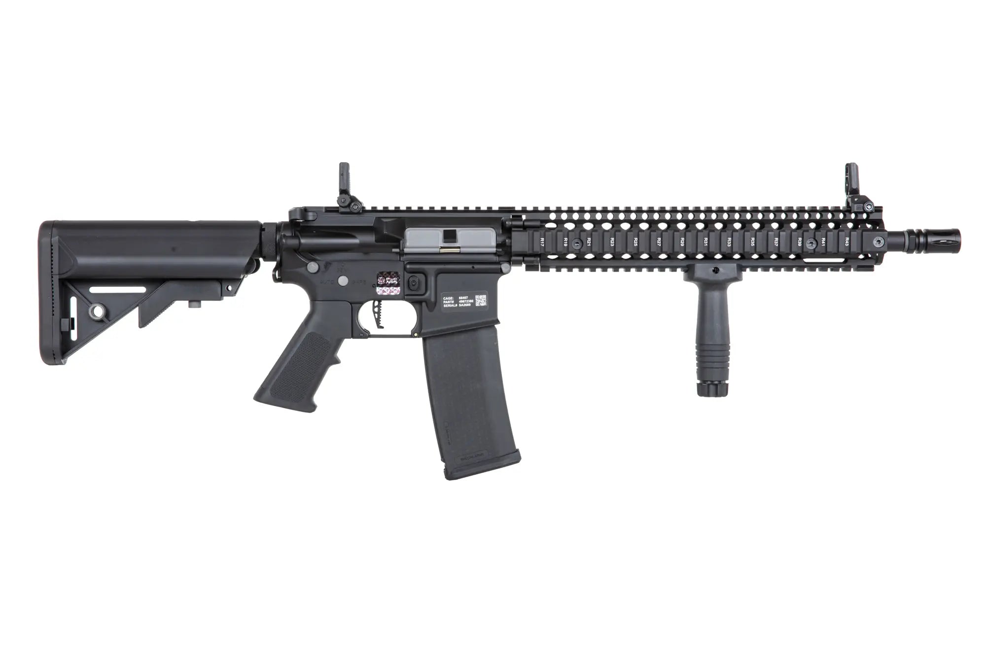 Specna Arms Daniel Defense® MK18 SA-P26 Prime™ Aster II ETU airsoft Carbine with Brushless Motor Black-11