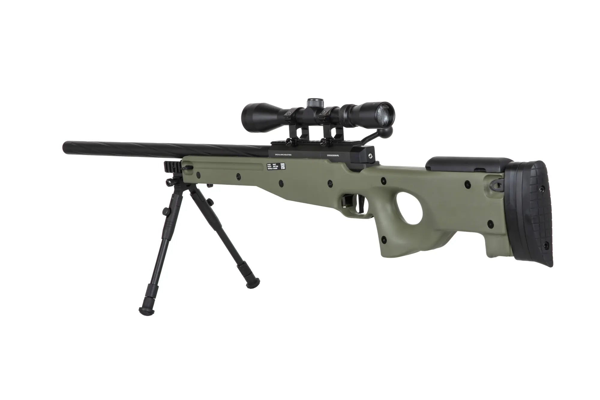 Specna Arms SA-S11 sniper airsoft rifle with scope and bipod Olive-4
