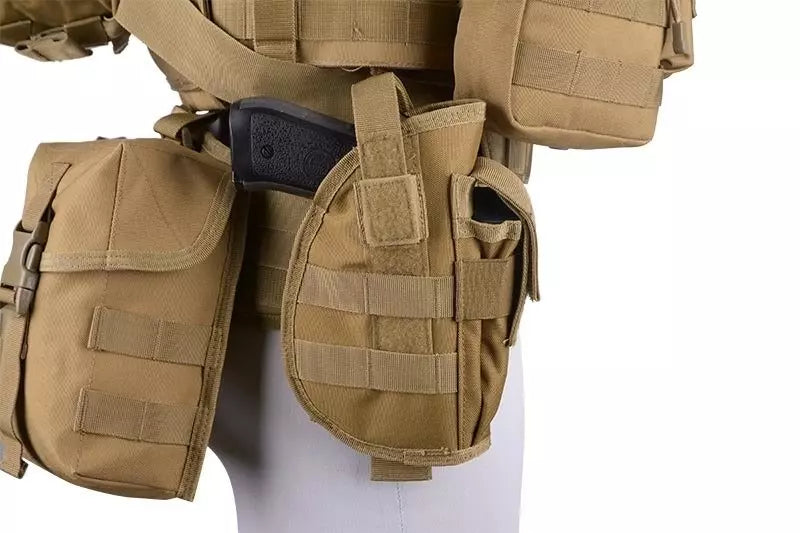 GFC Tactical Universal Holster with Magazine Pouch - Tan-3