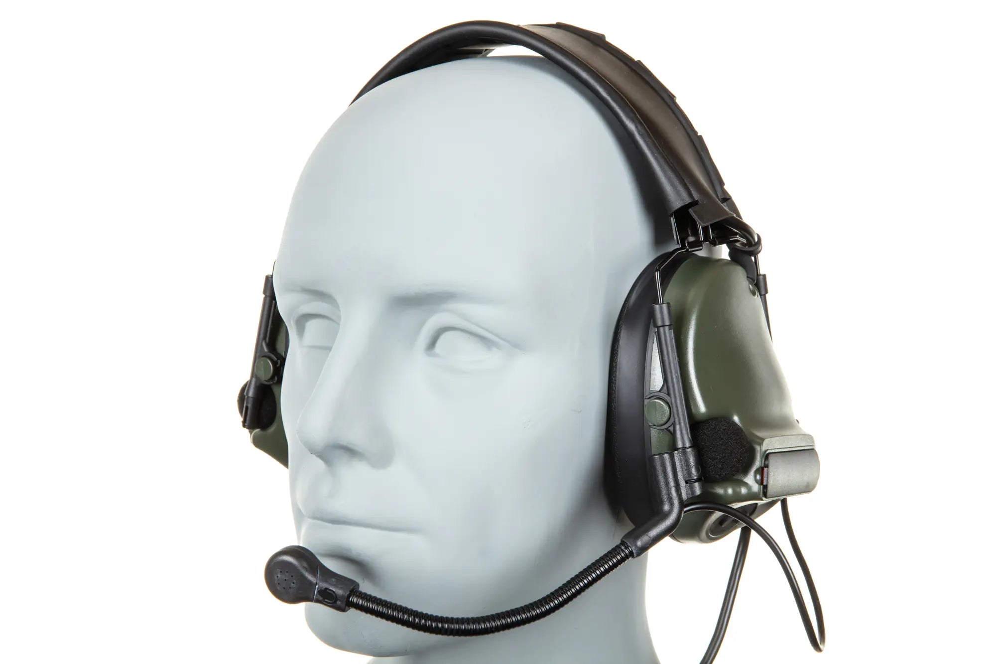 Tactical headset Wosport C5 HD-14-A Olive-2