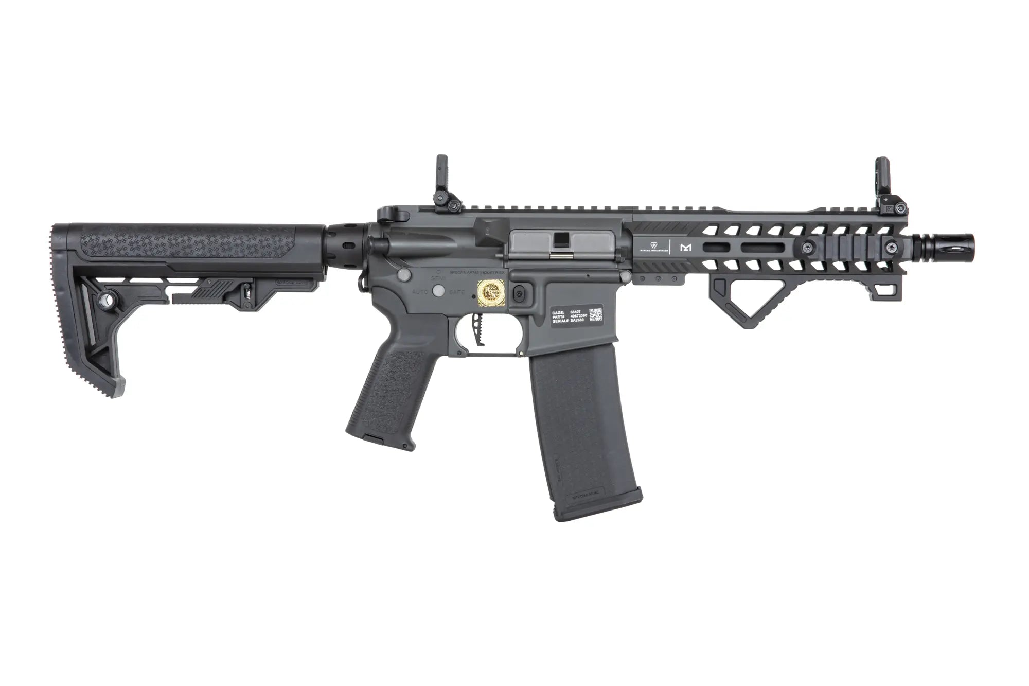 Specna Arms RRA SA-P17 Prime™ Light Ops Stock Aster II ETU airsoft Carbine with Brushless Motor Grey-12