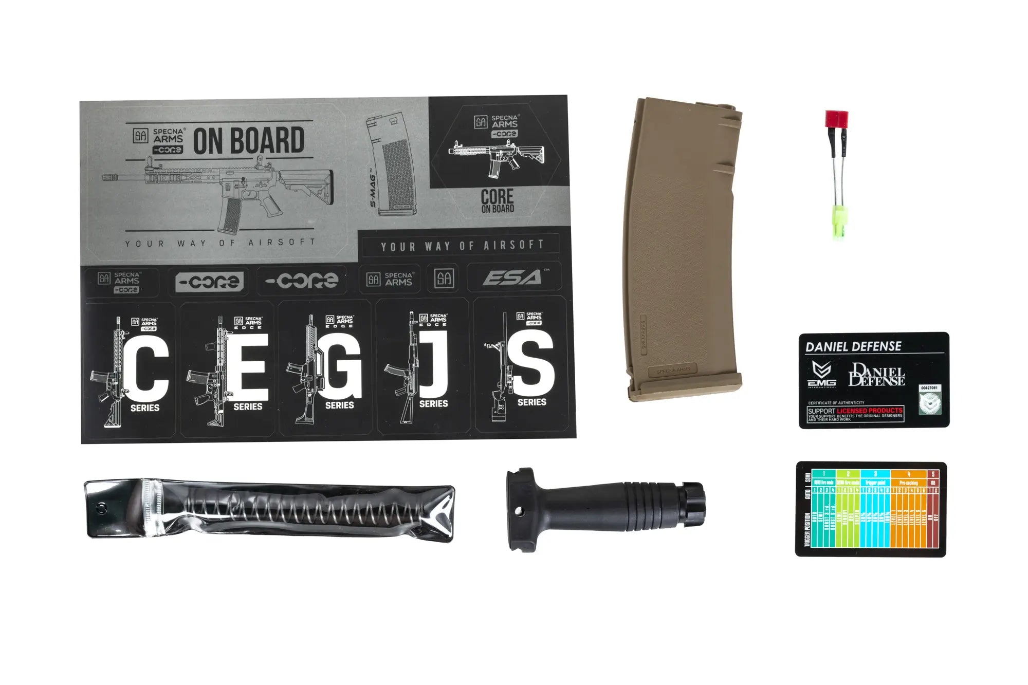 Specna Arms Daniel Defense® SA-C19 CORE™ HAL ETU™ 0.5J Chaos Bronze airsoft Carbine-12