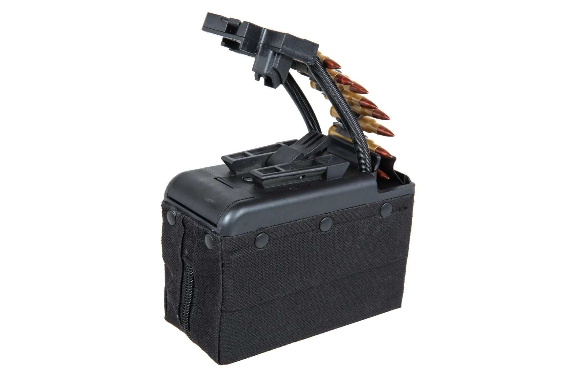 A&K electric box magazine for 2000 BBs for M249 type replicas with imitation ammunition Black-1