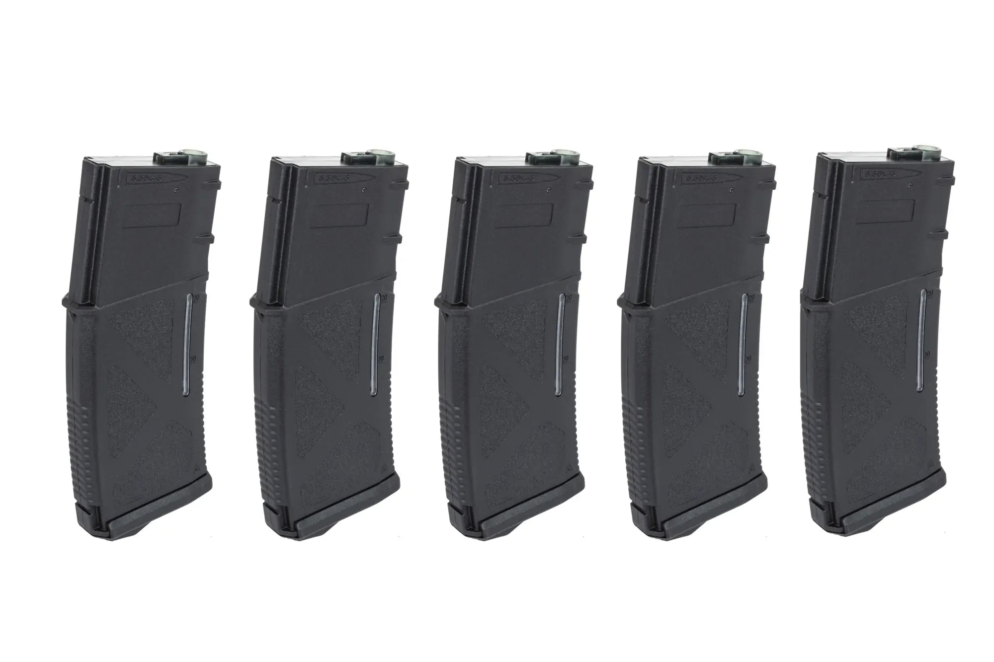 Mid-Cap 130/ 30 rounds Arcturus EMM M4/M16 Variable-Cap Magazine for M4/M16 replicas Black (5 pack)-1