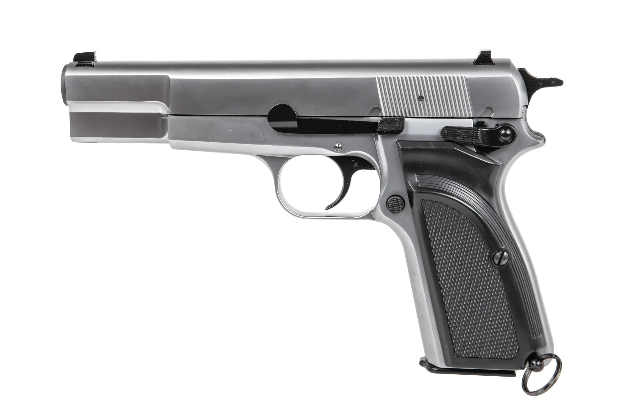 EC Browning Hi Power MK III pistol replica - Silver-3