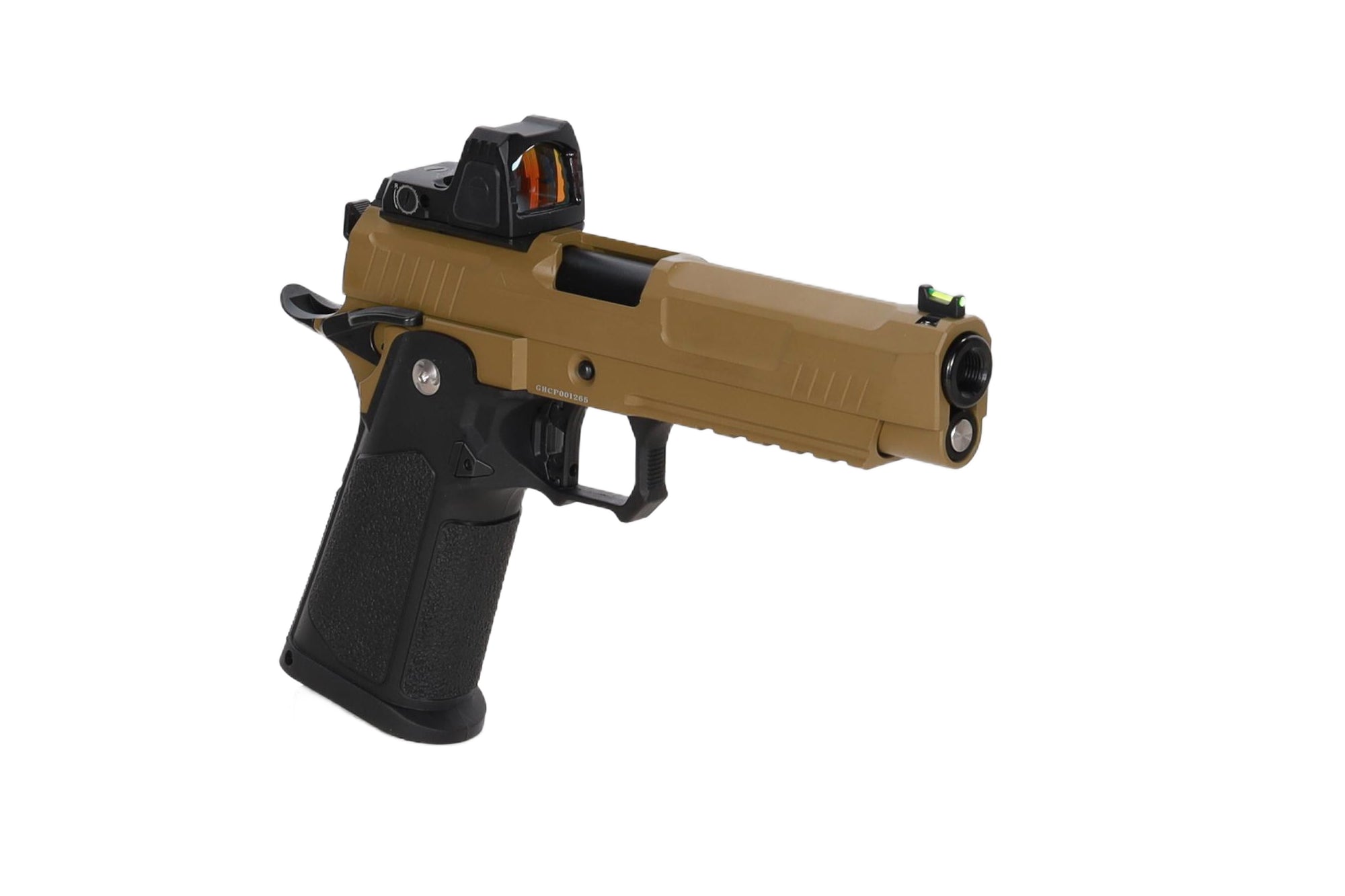 Vanguard 5" Hi-Capa GBB + red dot Half-Tan
