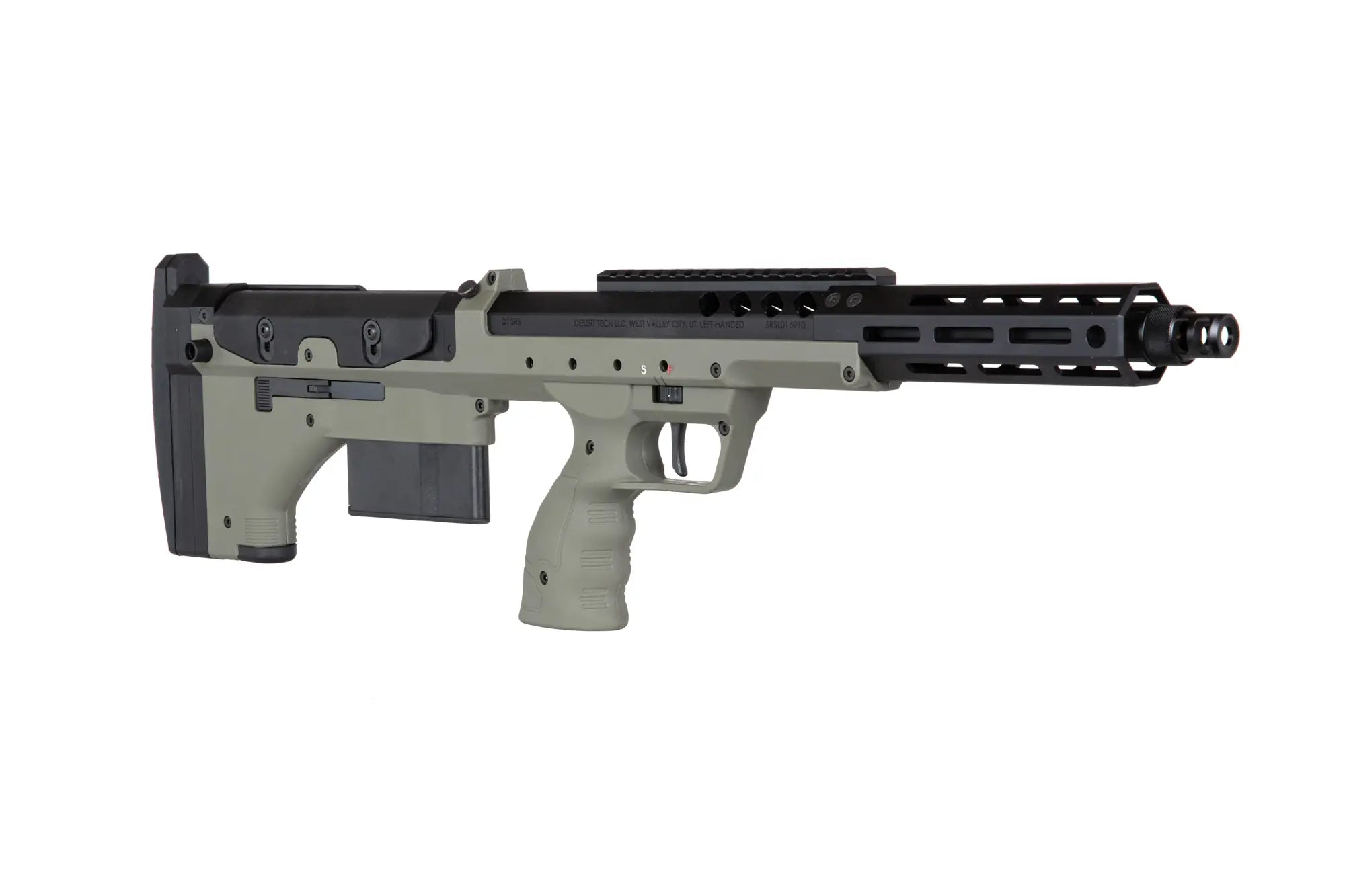 Desert Tech SRS-A2/pim/M2 Covert 16" Sniper Rifle Replica (Left Handed) Olive-4