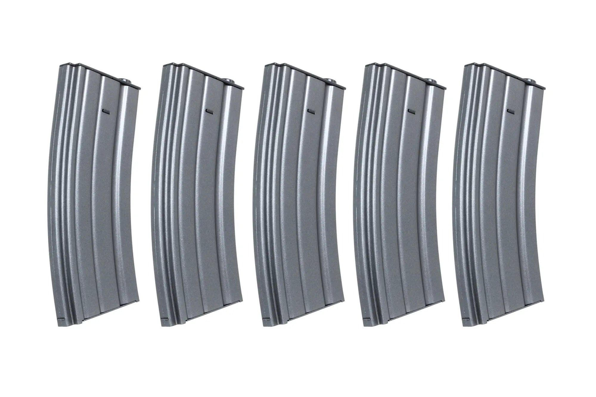 Set of 5 metal low-cap magazines 70 rounds Grey