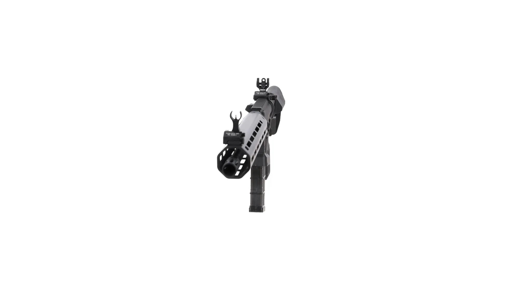King Arms x Lancer Systems airsoft Carbine L15 LCH7 12" Faux Carbon Black-11