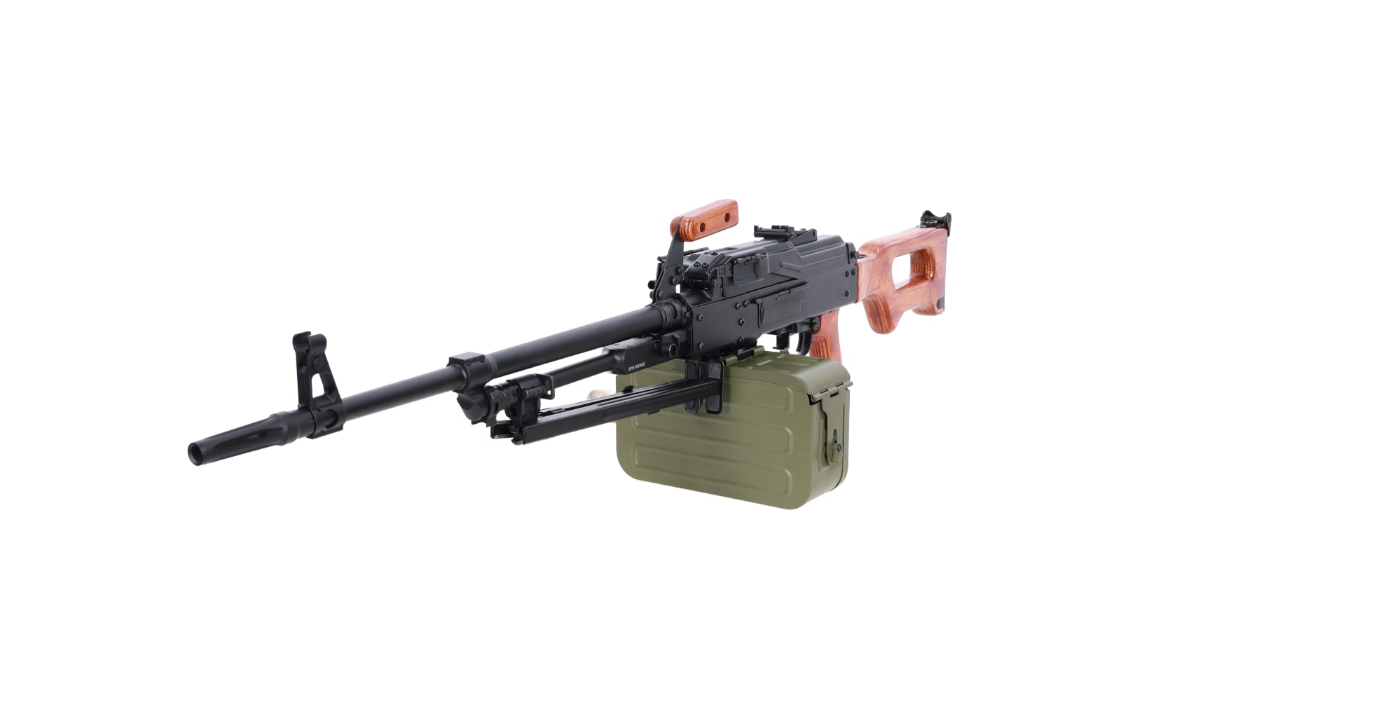 Specna Arms x A&K SA-PKM EDGE™ airsoft machine gun with wooden components-13