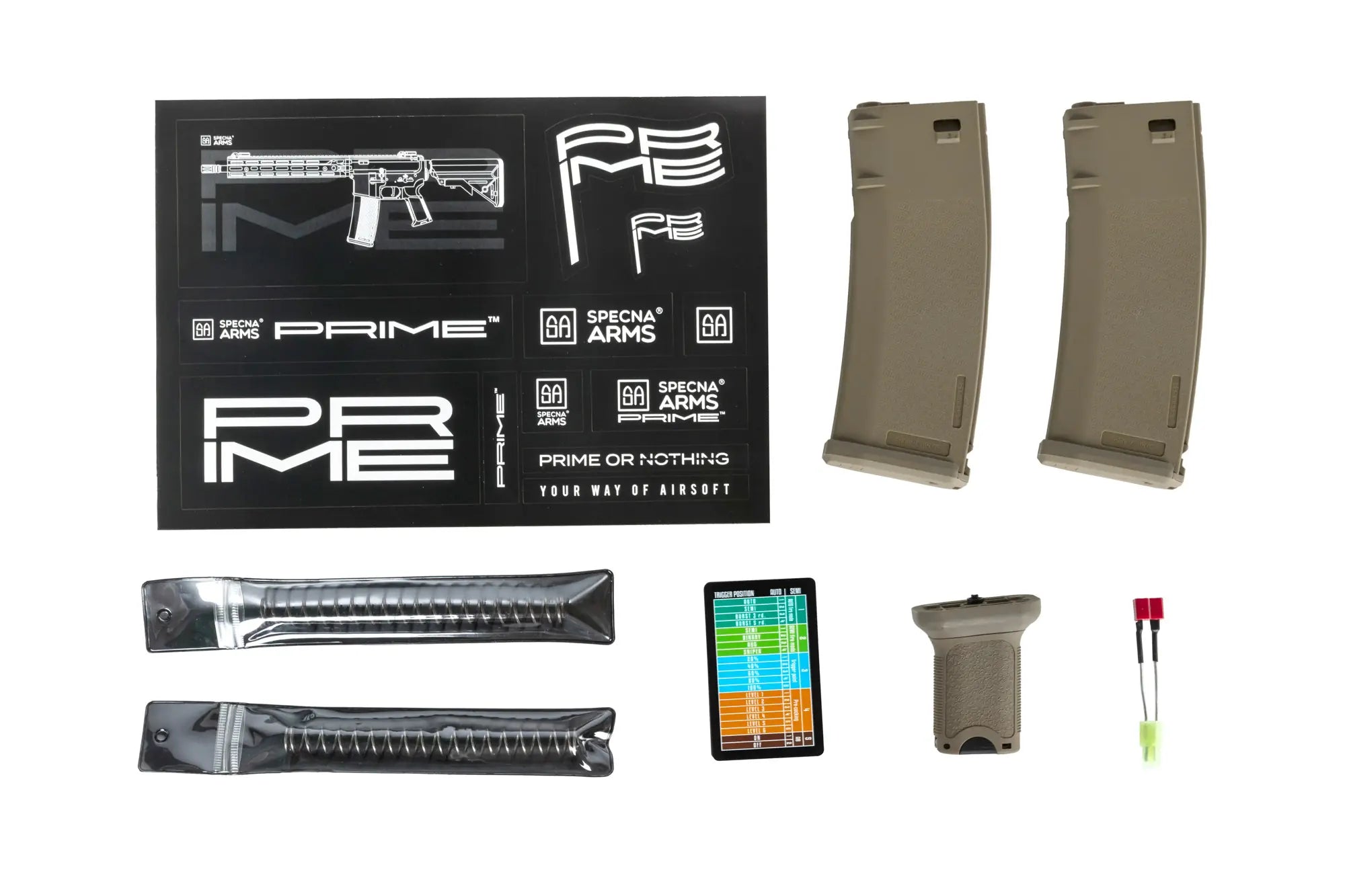 RRA SA-P07 PRIME HAL ETU Light Ops Stock Airsoft Replica High Torque Tan Version