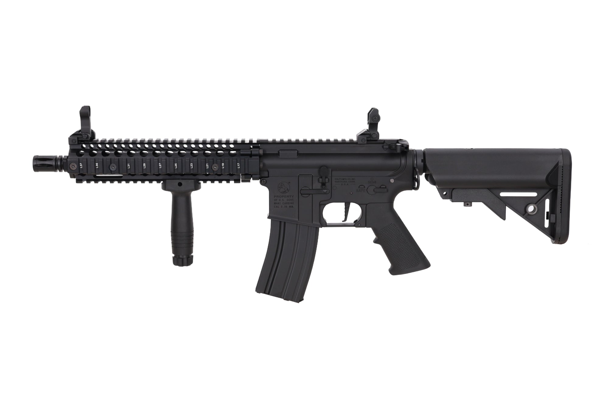 Colt x Daniel Defense MK18 SA-E19 EDGE Gen.2 AEG Assault Rifle 10.5" – Black-12