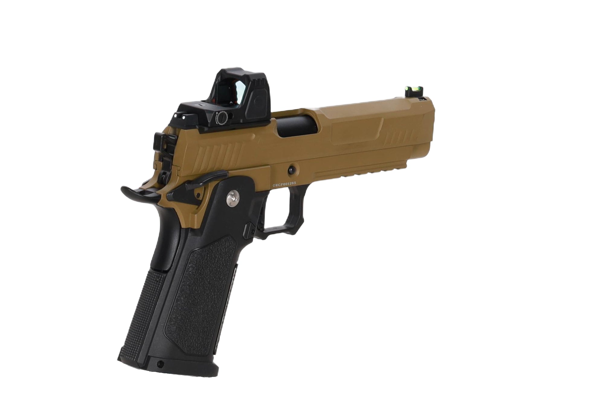 Vanguard 5" Hi-Capa GBB + red dot Half-Tan
