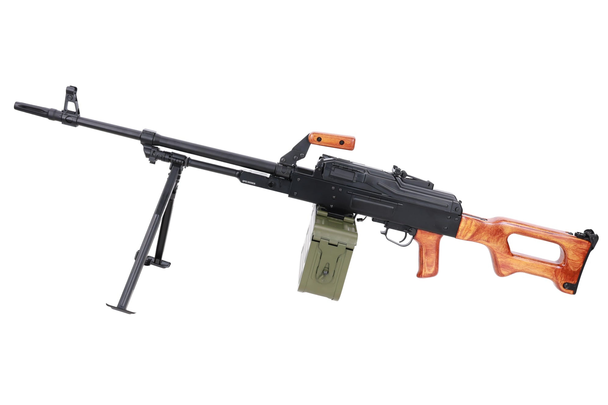 Specna Arms x A&K SA-PKM EDGE™ airsoft machine gun with wooden components-14