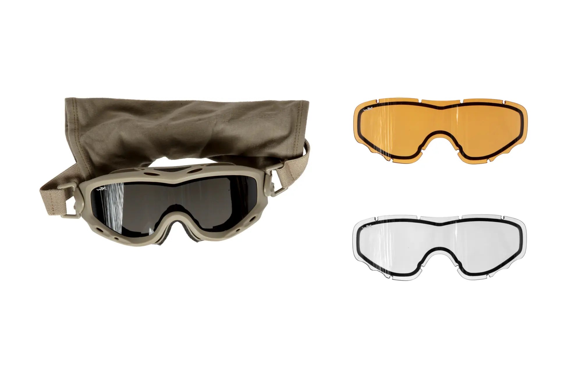 Wiley X® SPEAR Dual Lens Goggles - Matte Tan-4